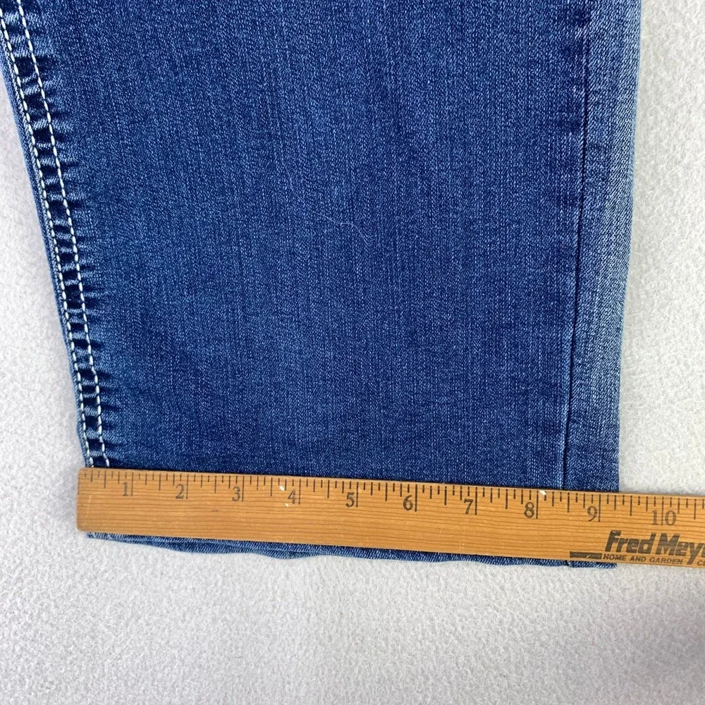 Wallflower Luscious Curvy Fit Jeans Women 20 Long Blue Bootcut Stretch